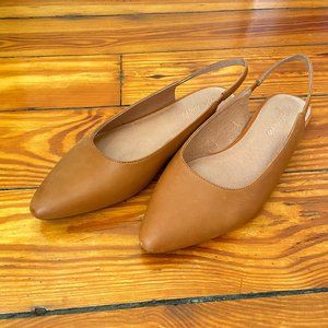 Madewell Margot Slingback Flat in Leather 7